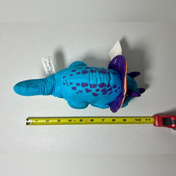 House of Lloyd Squeezosaurus Dino Parachute Plush Stuffed Animal Blue 1994 Tags - Picture 7 of 13